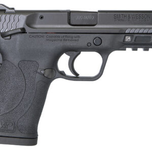 Smith & Wesson 11663 M&P Shield EZ Micro-Compact Frame 380 ACP 8+1, 3.67" Black Armornite Steel Barrel & Serrated Slide, Matte Black Polymer Frame w/Picatinny Rail, Thumb/Grip Safety, Ambidextrous