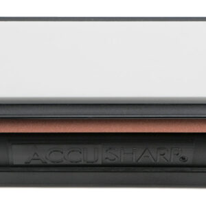 AccuSharp 025C Tri-Stone Deluxe Sharpening System Coarse, Medium, Fine Diamond, Alumina, Ceramic Sharpener Rubber Handle