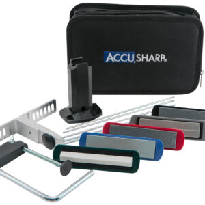 AccuSharp 059C 5-Stone Precision Set Extra Coarse/Coarse/Medium/Fine/ Ultra-Fine Diamond, Alumina, Ceramic Sharpener Multi Color