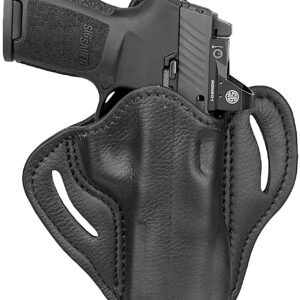 1791 Gunleather UCBH24NSBR Ultra Custom  OWB Size 2.4 Night Sky Black Leather Belt Slide Fits Sig P320 Fits Springfield XD-M Right Hand