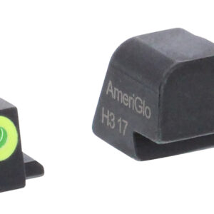 AmeriGlo SG301 i-Dot Sight Set for SIG Sauer  Green Tritium LumiGreen Outline Front Sight-Green Tritium Rear Sight