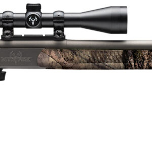 Traditions CR5841104416 NitroFire w/Scope 50 Cal 209 Primer 26" Gray Cerakote Fluted & Tapered Barrel, Drilled & Tapped Receiver, Mossy Oak Break-Up Country Fixed Synthetic Stock, 3-9x40mm Duplex