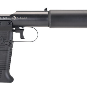 B&T Firearms 410111 Station Six  9mm Luger 9+1 3.50" Barrel/5.10" Suppressor, Black Hard Coat Anodized, Black Pre-Scored Grips