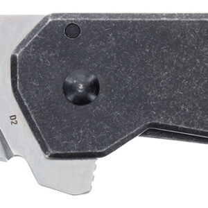 Schrade 1182277 Slyte Compact 2.40" Folding Plain Satin D2 Steel Blade 3.50" Dark Stonewash Stainless Steel Handle