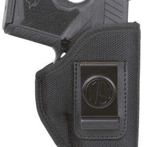 1791 Gunleather PNIWB1BLKL Premium Nylon  IWB Size 01 Black Ballistic Nylon Belt Clip Left Hand