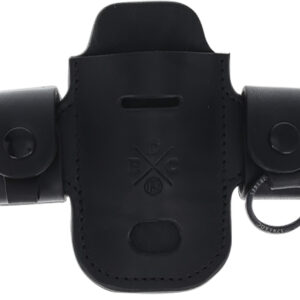 1791 Gunleather HDASSLBLKA EDC Heavy Duty Solo Action Snap OWB Black Leather Belt Loop Ambidextrous