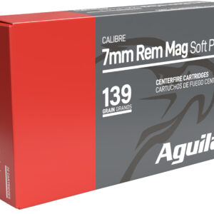 Aguila 80591AG   7mmRemMag 139gr InterLock Boat Tail Soft Point 20 Per Box/10 Case