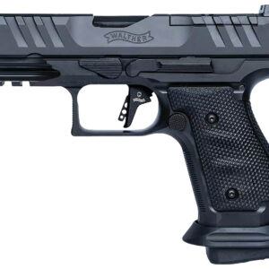 Walther Arms 2896991 PDP Pro Compact Frame 9mm Luger 18+1 4" Black Steel Barrel, Black Optic Cut/Serrated Steel Slide, Black Steel Frame w/Picatinny Rail, Textured Wraparound Grip