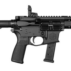 Alpha Foxtrot AA08X1HXX-XABK20 AFMG9  9mm Luger 20+1 7.50" Black QPQ Threaded Barrel, M-LOK Handguard, Black Anodized Aluminum Receiver w/Picatinny Rail, Black Polymer SB Tactical Brace, MFT Grip