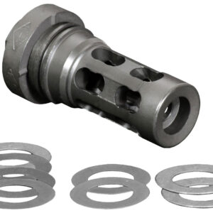 Yankee Hill 4302MB28A QD Light Tactical Muzzle Brake made of Black Finish Steel with 1/2"-28 tpi Threads for 30 Cal AR-Platform