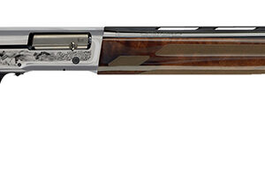 Browning 0118203004 A5 Ultimate 12 Gauge 28" Barrel 3" 4+1, Blued Barrel, Engraved Satin Nickel Finished Receiver, Gloss Oil Grade III Turkish Walnut Stock With Close Radius Pistol Grip