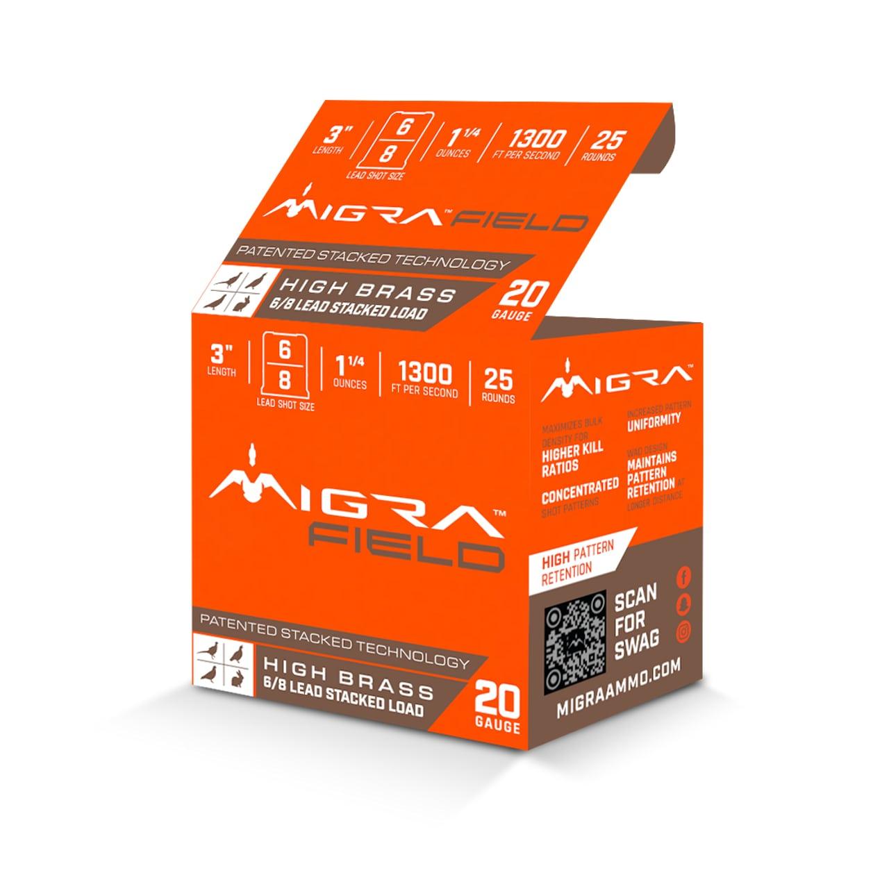 Migra Ammunition 20 Gauge Brass – 25rd