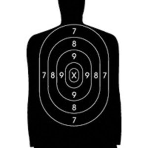 Speedwell Official NRA Police Qualification Silhouette Police Silhouette Reduced 25 yd. 500/Pack