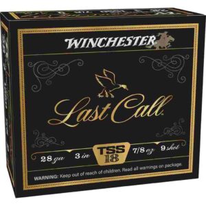 Winchester Last Call Waterfowl TSS Shotshells 28ga 3" 7/8oz 1550fps #9 10/ct