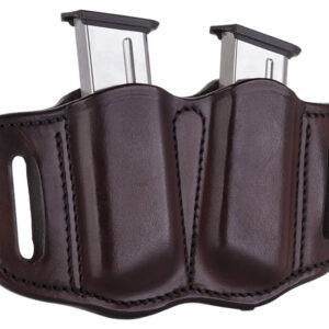 1791 Gunleather MAG21SBRA MAG2.1 Double Mag Holster Signature Brown Leather Belt Slide Belts 1.50" Wide Compatible w/ Single Stack Ambidextrous