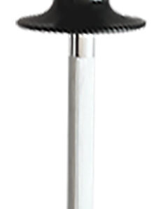 AccuSharp 032C Sharpening Steel  9" Black Overmolded Rubber Handle Steel