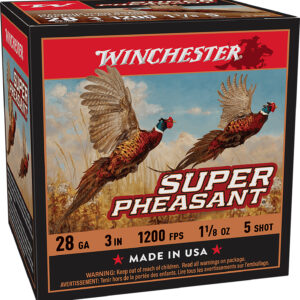 Winchester Ammo X283PH5 Super Pheasant  28Gauge 3" 1 1/8oz 5Shot 25 Per Box/10 Case