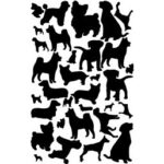 cerakote stencil duracoat gunkote at home DIY vinyl pupperflauge puppies dogs pups