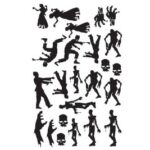 cerakote stencil duracoat gunkote at home DIY vinyl zombies