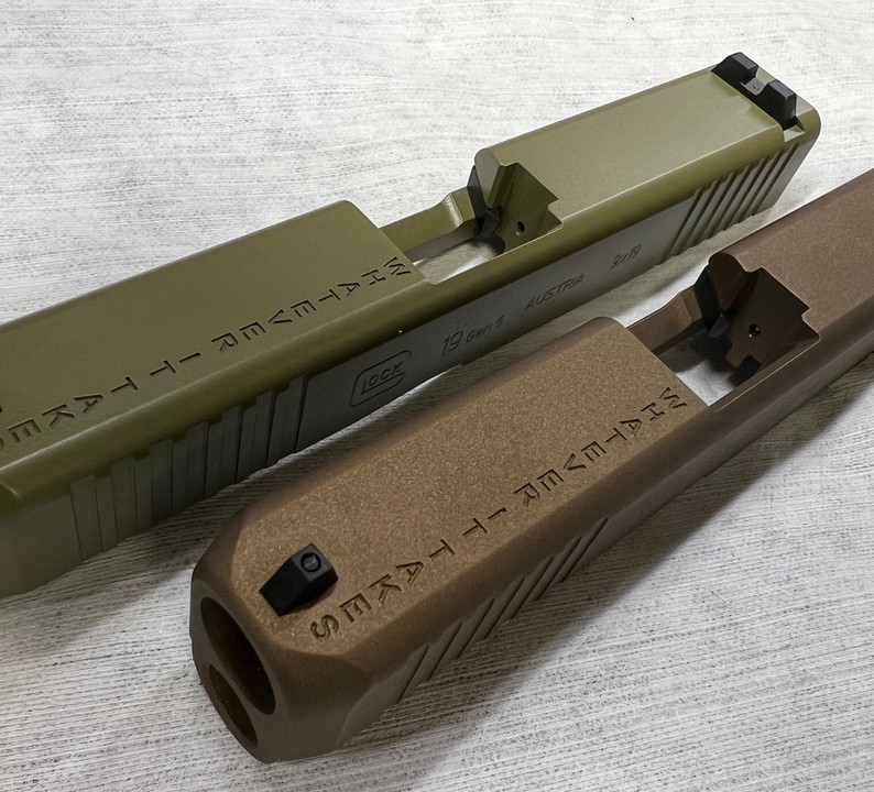 revolver cerakote pistol slide frame single solid color only