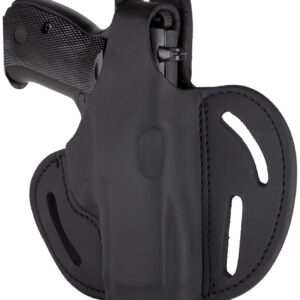 1791 Gunleather BHX5SSBLR BHX  OWB 05S Stealth Black Leather Belt Slide Fits Sig P320 Carry/Springfield XD-M Compact