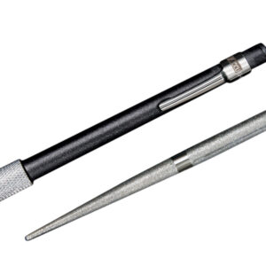 AccuSharp 030C Rod Sharpener  Hand Held Diamond Sharpener Black Overmolded Rubber Handle Steel