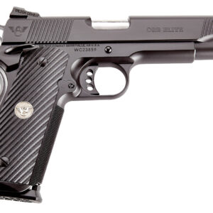Wilson Combat CQBEFS45A CQB Elite 45 ACP 8+1 5" Stainless Match Grade Barrel, Black Serrated Carbon Steel Slide, Black Carbon Steel Frame w/Beavertail, Black G10 Starburst Grip