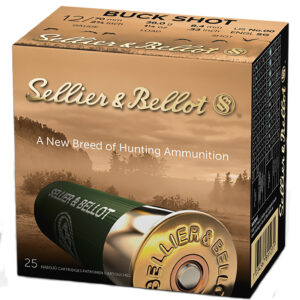 Sellier & Bellot SB12BSC Hunting  12Gauge 2.75" 12Pellets 1 1/4oz 00Buck Shot 25 Box/10 Case