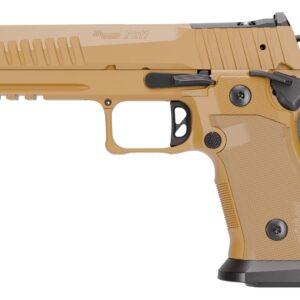 Sig Sauer 211F9GT5COY P211 GT5 Full Size 9mm Luger 21+1 5" Black Barrel, Coyote Cerakote Stainless Steel Optic Ready/Serrated Slide &  Frame w/Beavertail & Picatinny Rail, G10 Grip Panels, SIGLOC-PRO