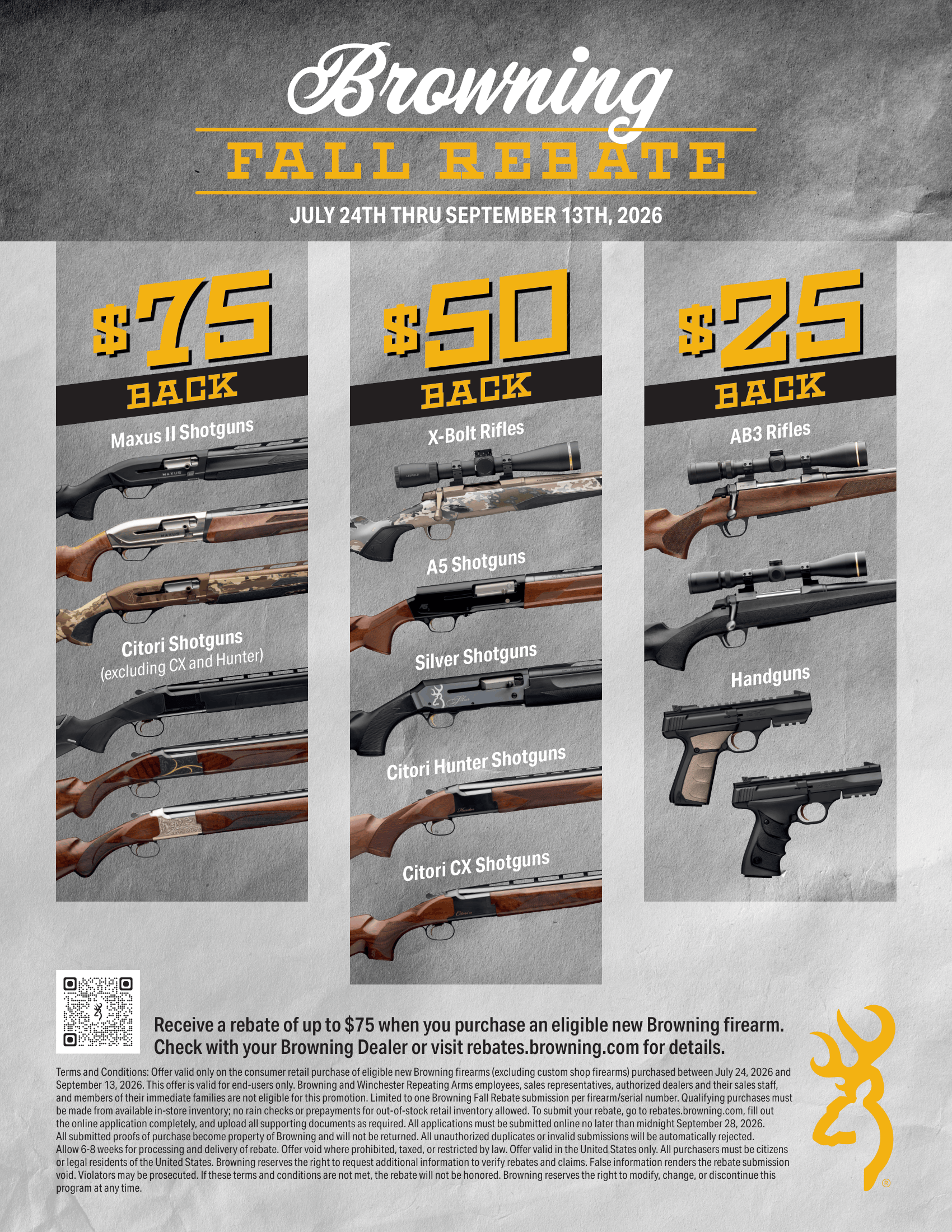 Browning Fall Rebate at Tactical Penguin.