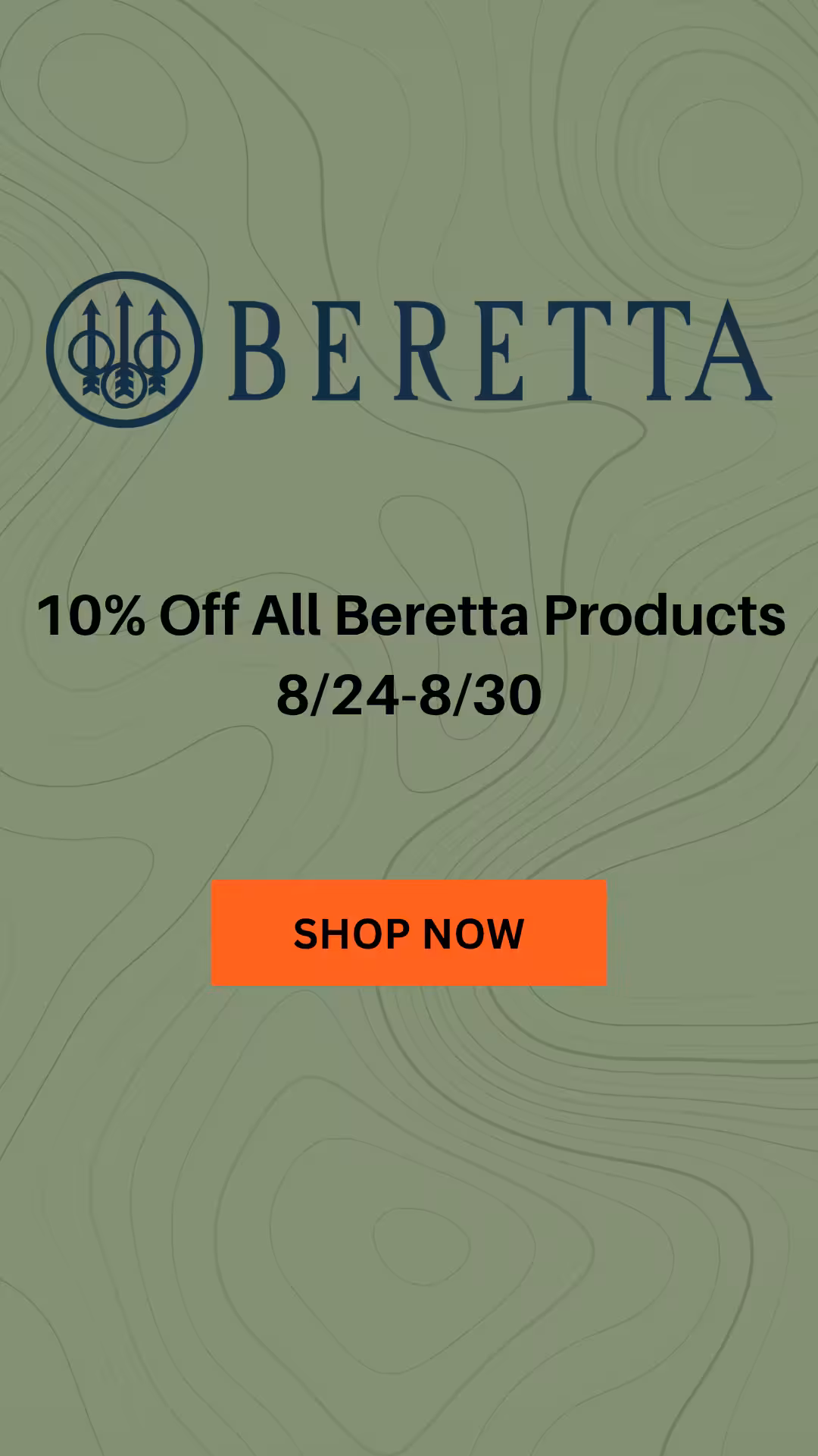 Banner advertising Beretta promotions at Tactical Penguin.